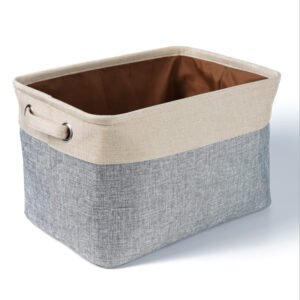 Dog Toy Storage Basket – Foldable Organizer for Pet Toys & Supplies