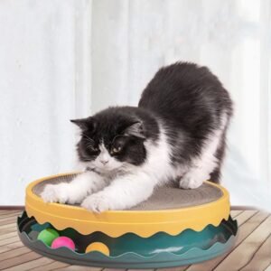 Compass Interactive Training Cat Grapple Scratching Post With Ball