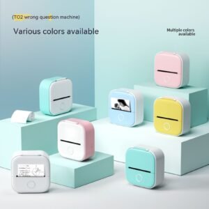 Portable Mini Thermal Label Printer – Bluetooth Photo & Receipt Printer for Home, Student Study, Price Tags & Wrong Question Notes