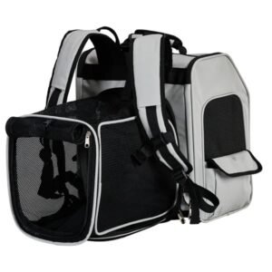Expandable Pet Carrier Backpack – Breathable Travel Backpack for Cats & Small Dogs (Up to 26 lbs)