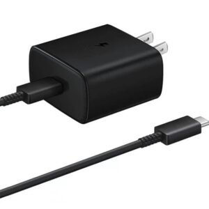 45W USB-C Super Fast Wall Charger with 6FT Type-C Cable – Compatible with Samsung Galaxy S20/S21/S22/S23