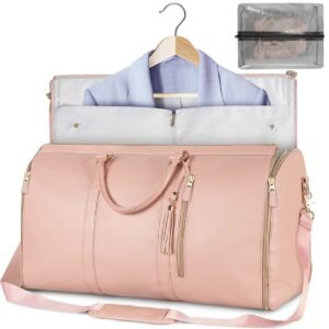 Large Capacity Women’s Travel Duffle Bag – Waterproof Folding Handbag & Suit Bag with Dry-Wet Separation